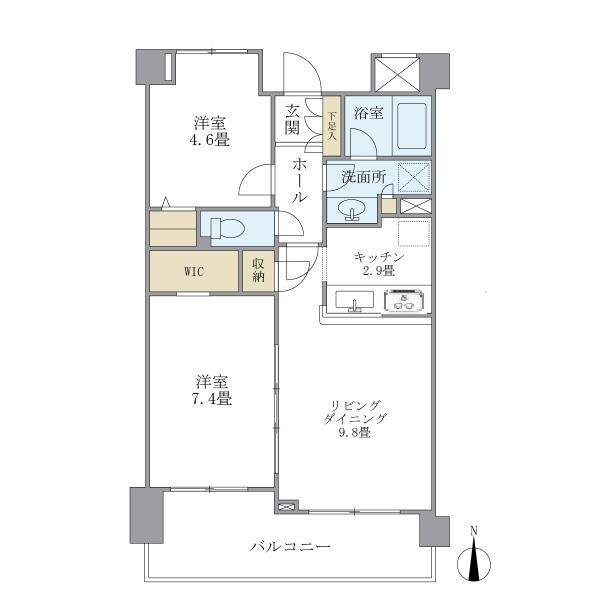 プレミアコンフォート高井戸 間取り図