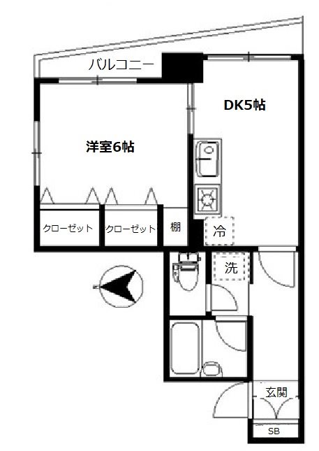 天野ビル 202号室 間取り