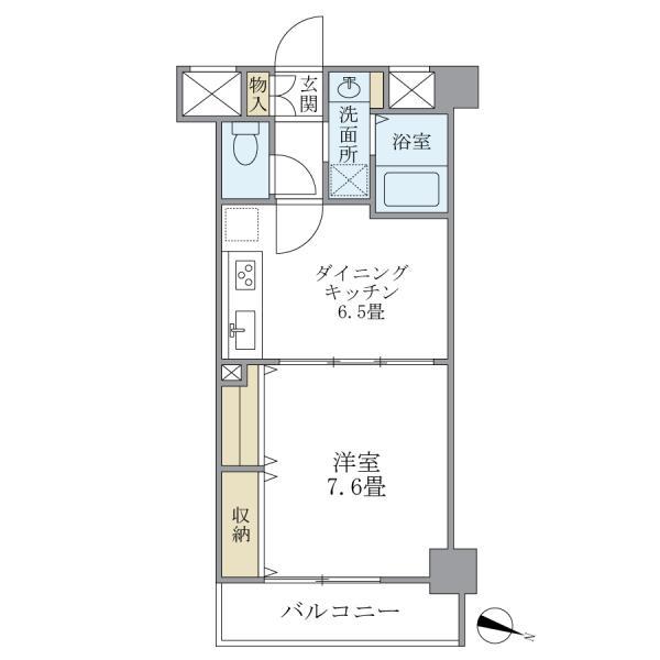 スターハイム 207号室 間取り