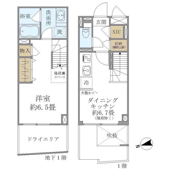 Ｔ&rsquo;ｓ　ＳＱＵＡＲＥ　ＫＡＧＵＲＡＺＡＫＡ 103号室 間取り