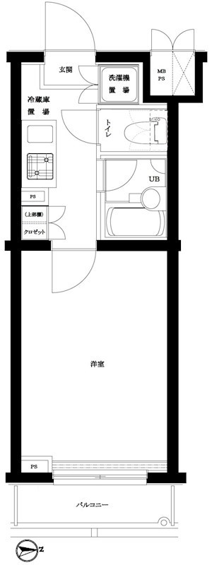 ルーブル早稲田六番館 415号室 間取り