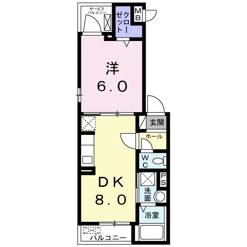レジデンス　マイ 202号室 間取り