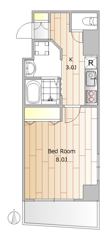JULIETA学芸大学 203号室 間取り