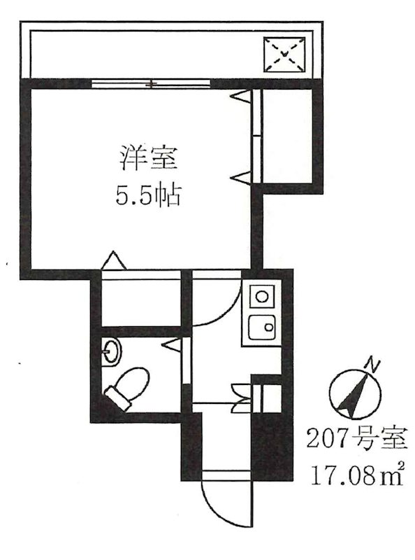 セシオン西新宿 307号室 間取り