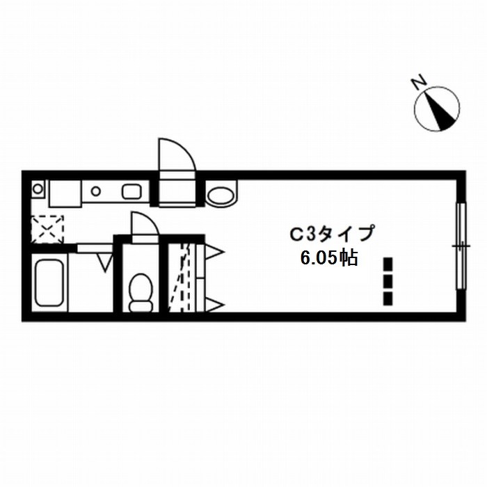 レジディア駒沢大学 0404号室 間取り