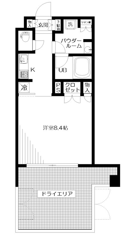 日神デュオステージ経堂 104号室 間取り