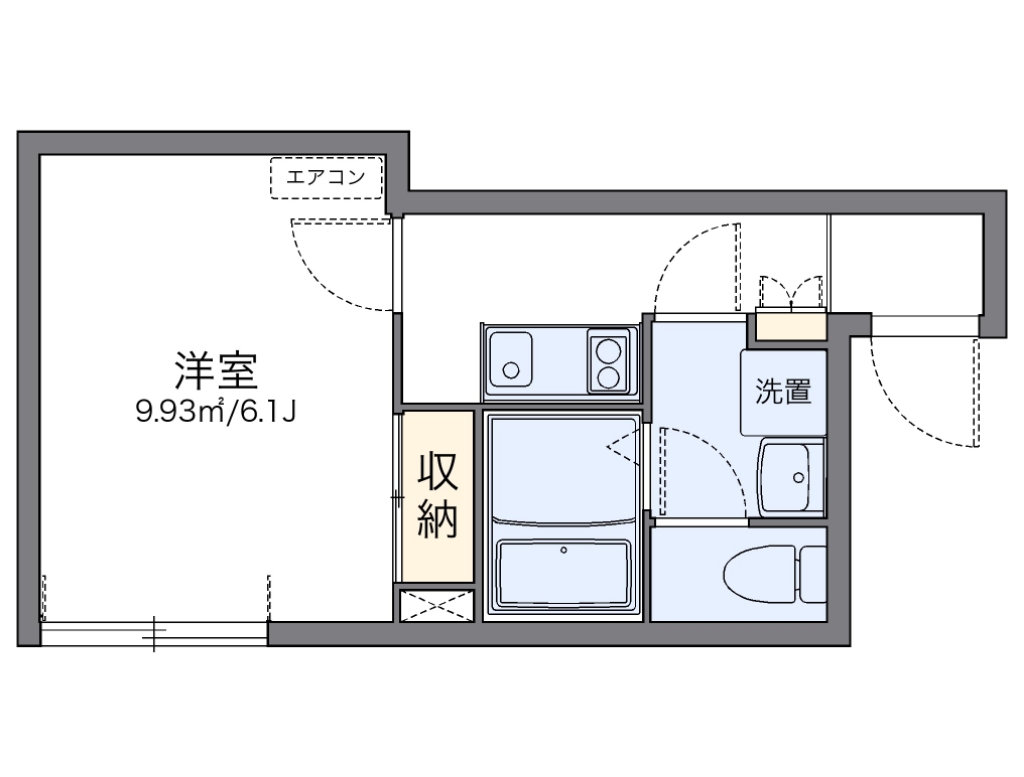 レオネクストライネ 201号室 間取り