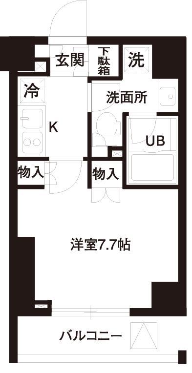 レジディア白金高輪 0505号室 間取り