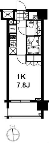 芝ウエスト 602号室 間取り