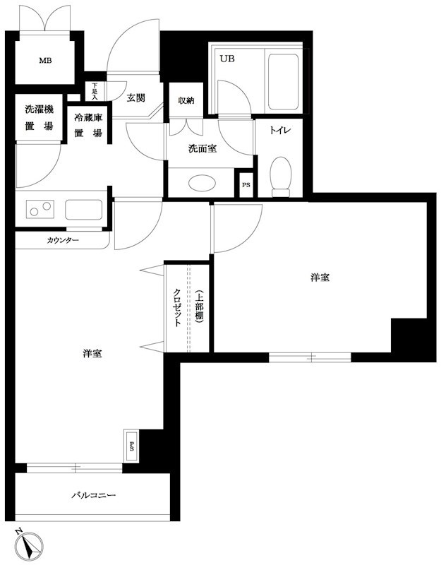 ルーブル学芸大学参番館 101号室 間取り