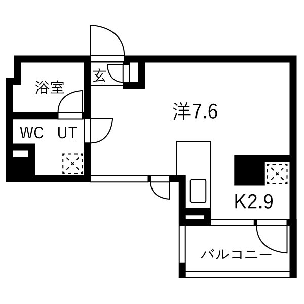 セルフィスタ渋谷 0207号室 間取り