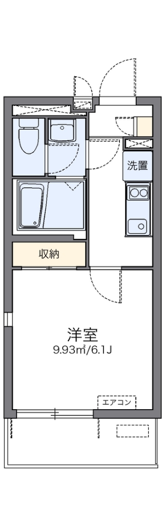 レオネクストＨＡＲＵ 402号室 間取り