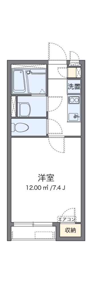 クレイノ中野新橋 102号室 間取り