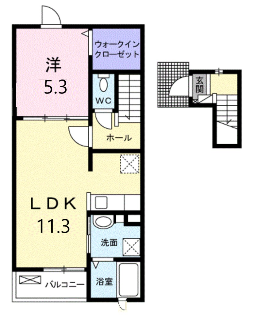 ソレイユ善福寺 202号室 間取り