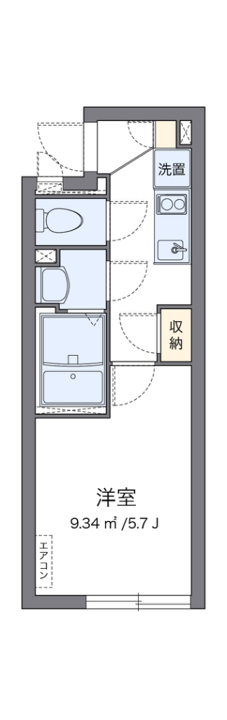 クレイノＩＮＯＵＥ 303号室 間取り