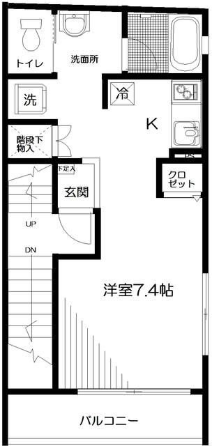 ＴＭＧ市谷 201号室 間取り