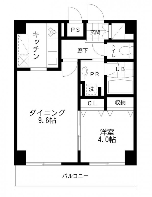 レジディア文京本郷Ⅱ 0803号室 間取り