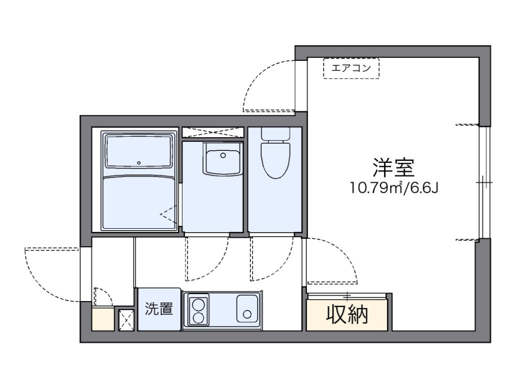 レオネクストライネ 102号室 間取り