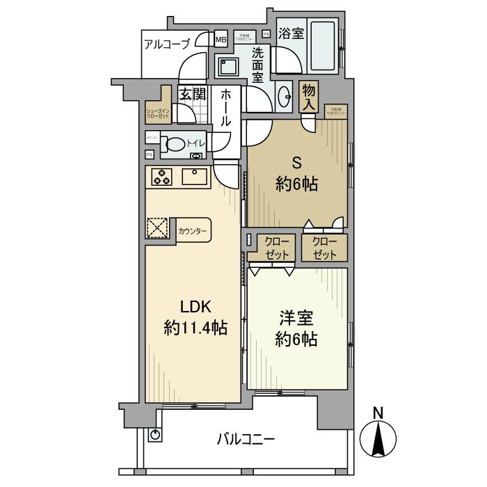 エステムプラザ芝公園 間取り図
