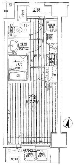 メインステージ赤坂 402号室 間取り