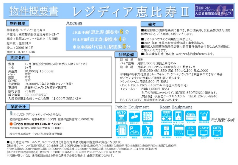 レジディア恵比寿Ⅱ その他2