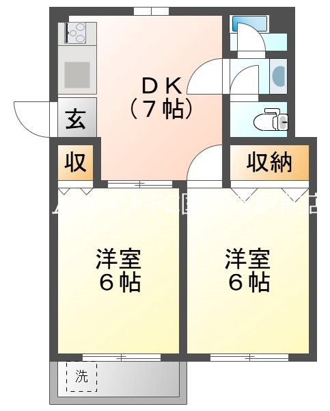 アパートメント麻布13  502号室 間取り