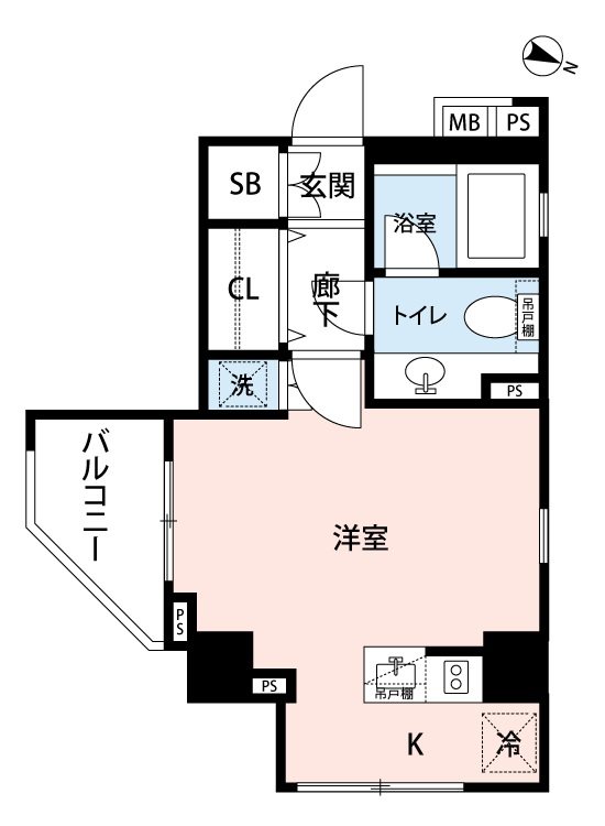 アクロス文京 1004号室 間取り