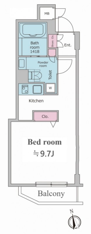 レオーネ方南町 間取り図