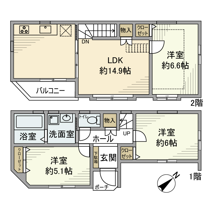 高田馬場戸建 間取り