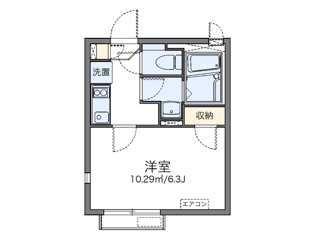 レオネクストブラウンハイツ 201号室 間取り