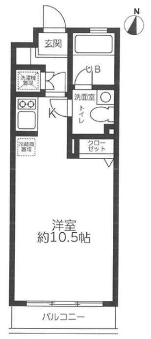 レジディア笹塚 0405号室 間取り