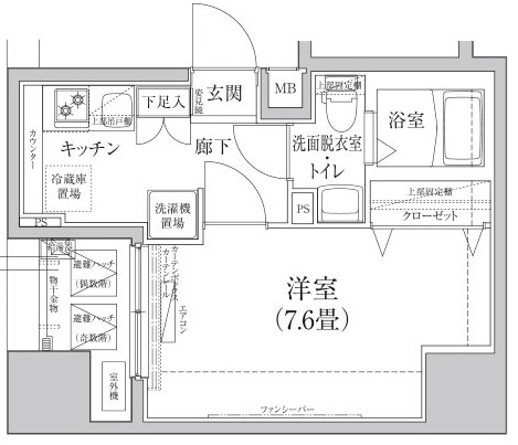 アイルプレミアム千駄木 503号室 間取り