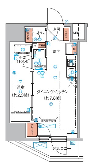 ハーモニーレジデンス巣鴨山手インサイド 601号室 間取り