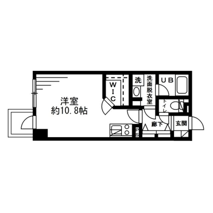レジディア六本木檜町公園 0316号室 間取り