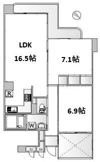 ラスターハウス 103号室 間取り