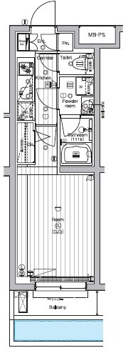 PREMIUM CUBE G 三軒茶屋 106号室 間取り