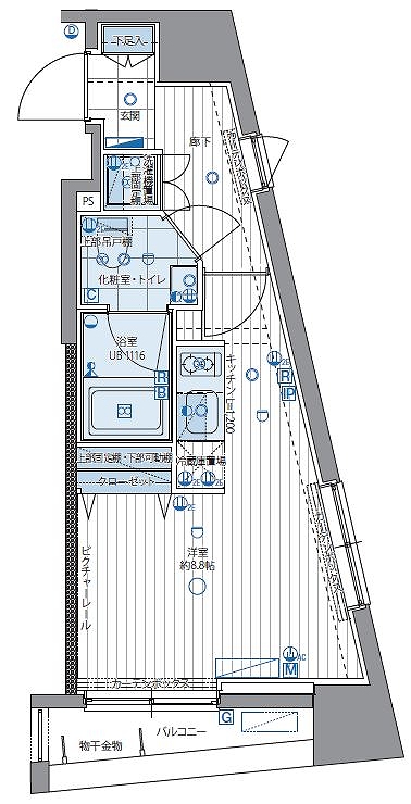 パティーナ三田台 507号室 間取り