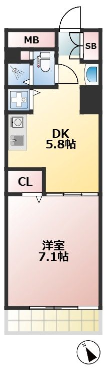 SOCIETY SAKURA-SHIMMACHI 307号室 間取り