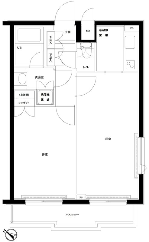 ルーブル新宿西落合七番館 503号室 間取り