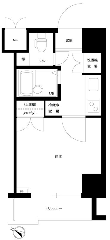 ルーブル白金高輪 305号室 間取り