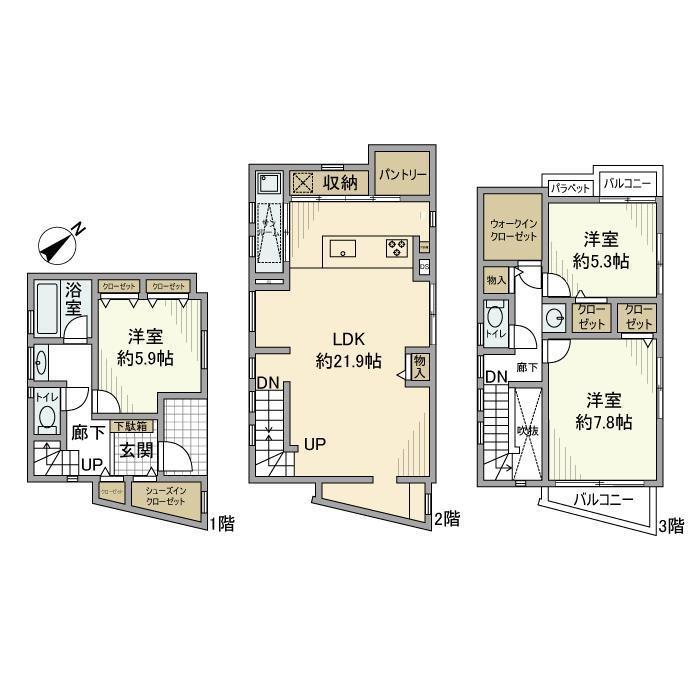 池尻戸建 間取り