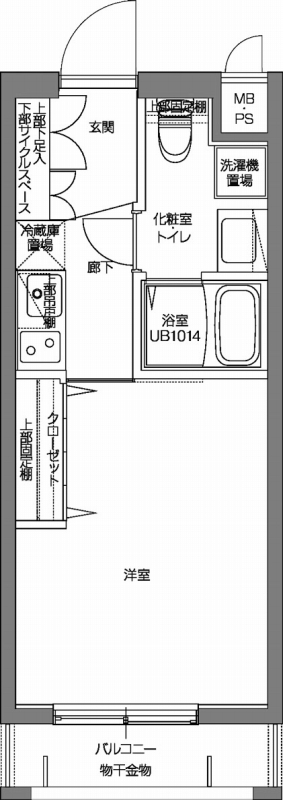 パティーナV代々木上原 105号室 間取り