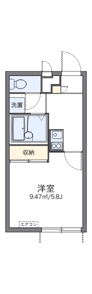 レオパレス本天沼ＥＴ 203号室 間取り