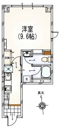 ヴァンヴェール岡埜 301号室 間取り