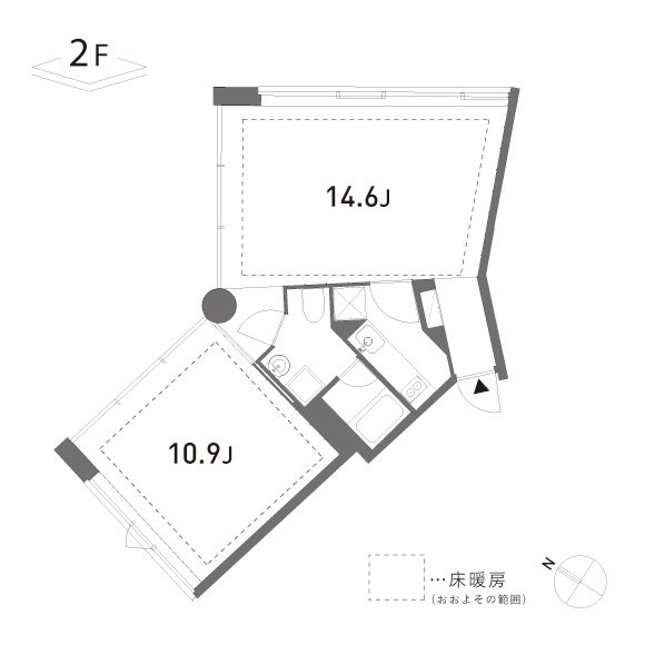 GROVE 201号室 間取り