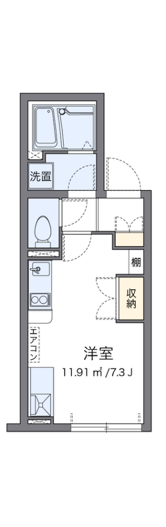 レオネクストプレミアム代々木 302号室 間取り