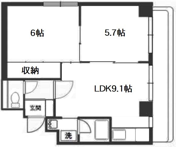 Pratique明大前（プラティーク明大前） 202号室 間取り
