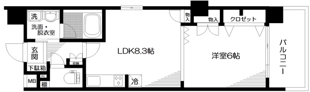 日神パレステージ西池袋公園 705号室 間取り