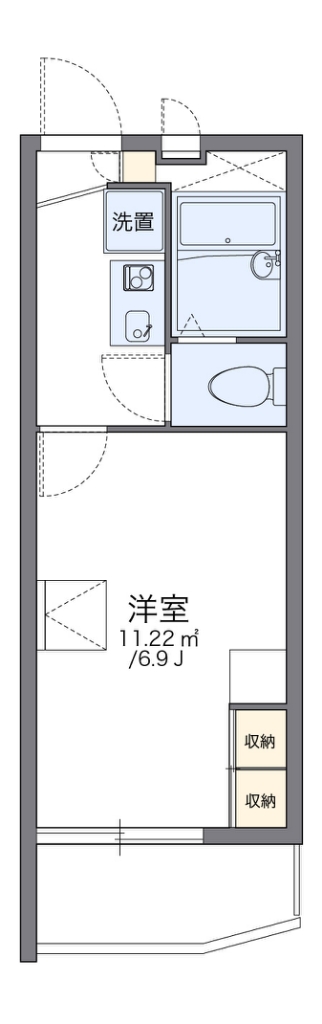 レオパレスアルテ駒沢大学 301号室 間取り