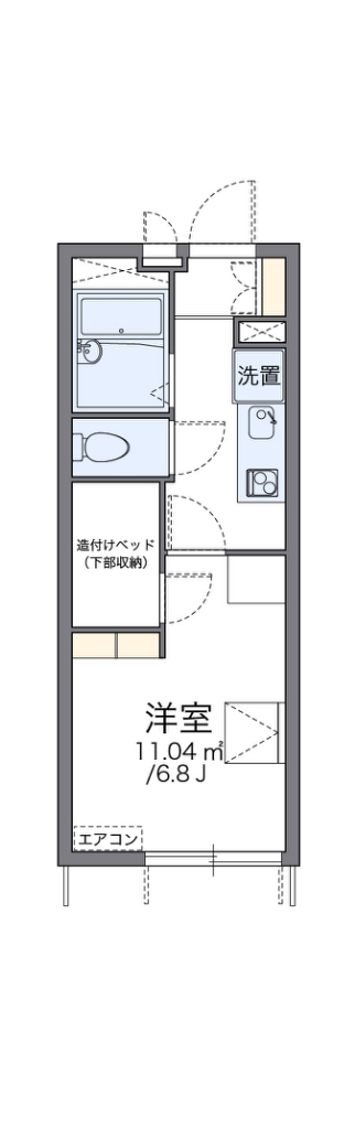 レオパレスＯｇｉｋｕｂｏＳＴ３ 103号室 間取り